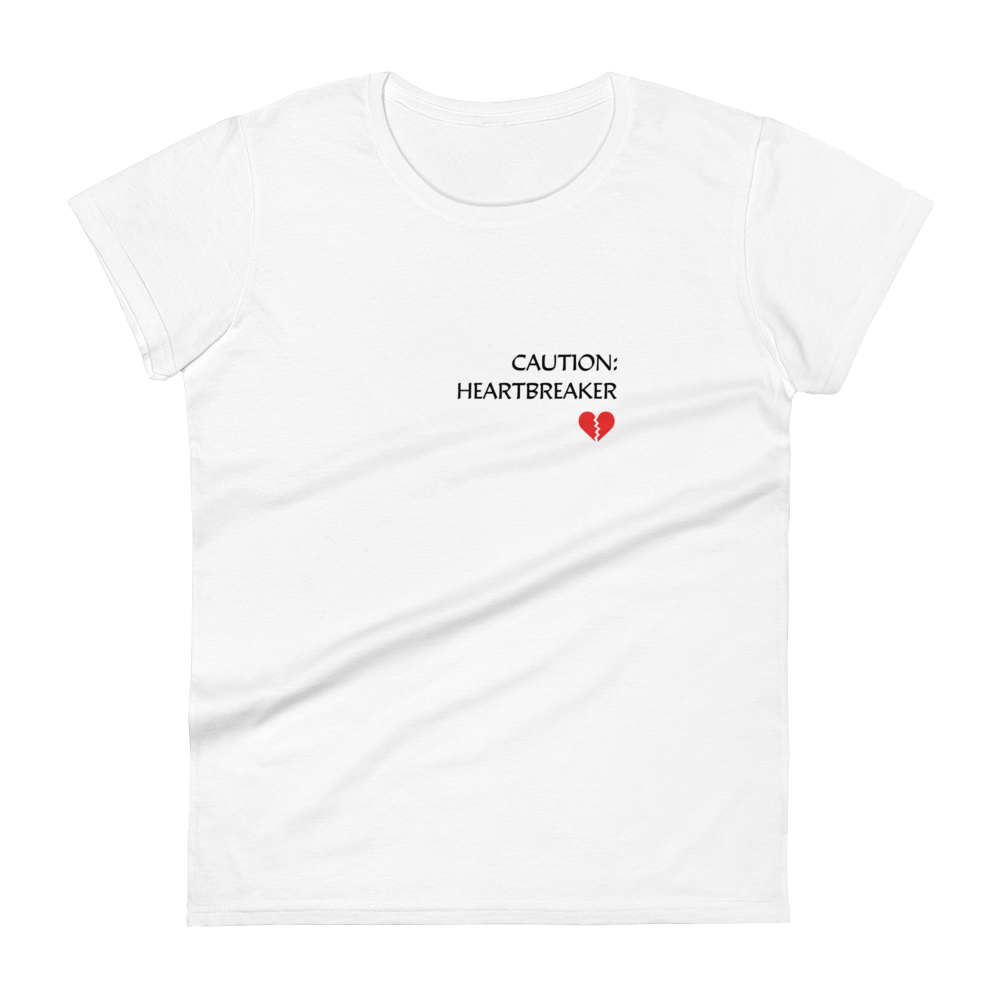 "Caution: heartbreaker" t-shirt