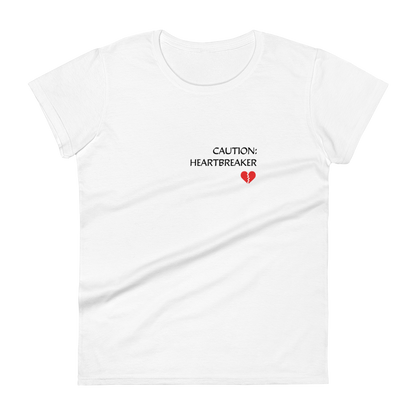 "Caution: heartbreaker" t-shirt